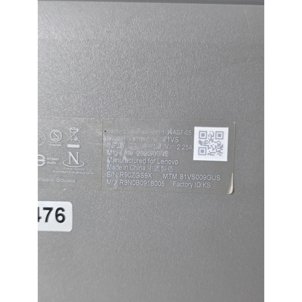 Lenovo IdeaPad Slim 1-14AST-05 AMD A6-9220E 1.6GHz 4 GB 64 GB EMMC